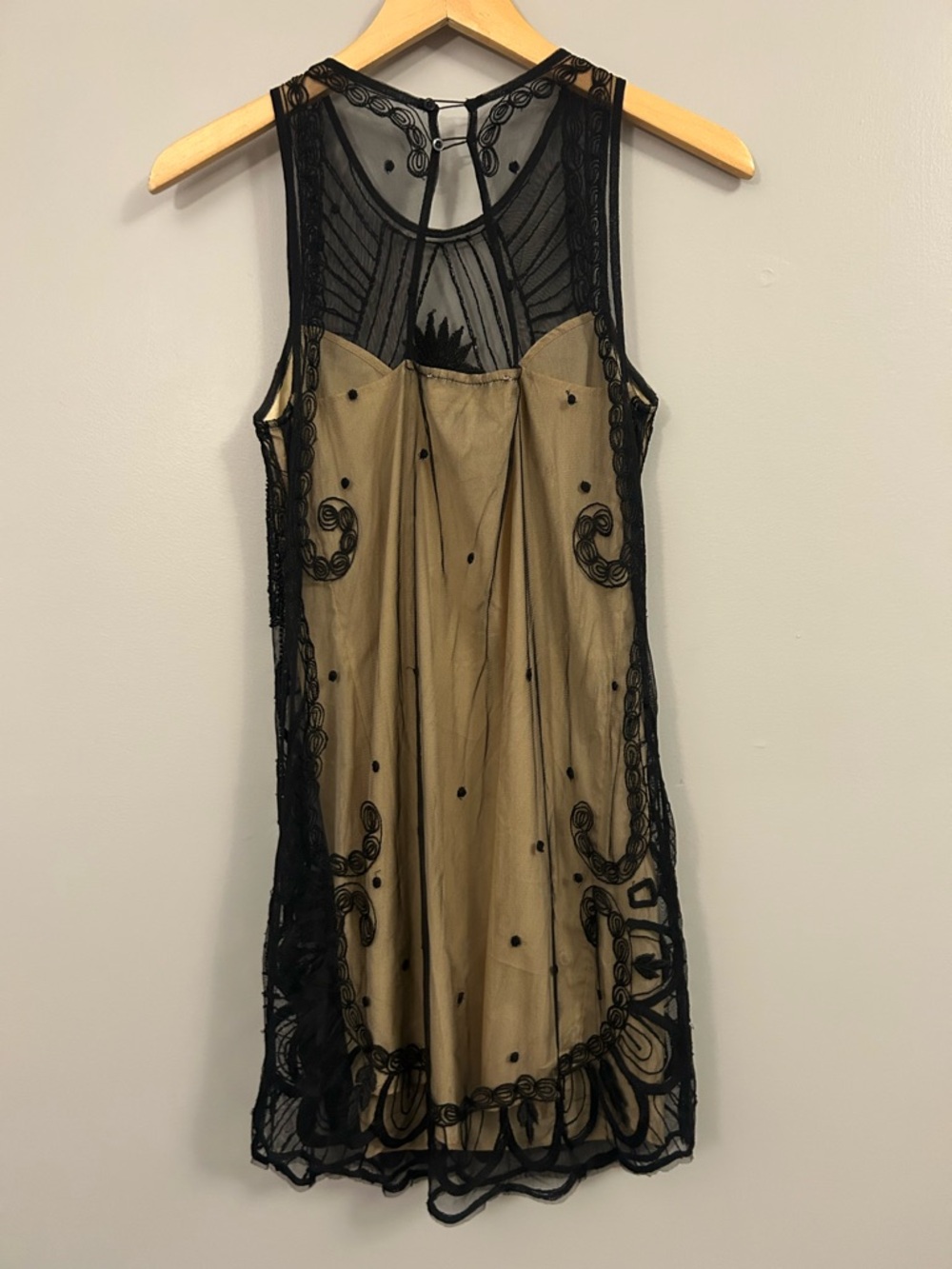 Abercrombie & Fitch Black Sheer Lace-Trim XS - Picture 4 of 7